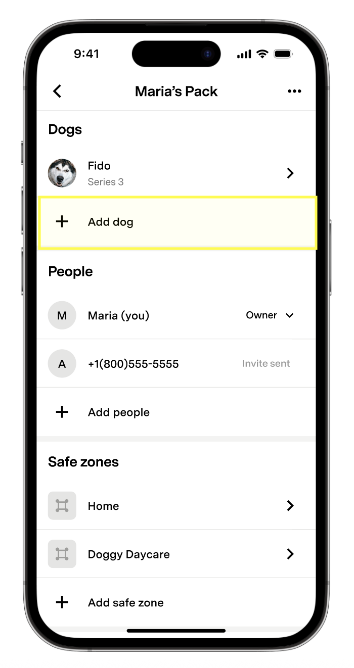 Add dog highlighted on menu.png