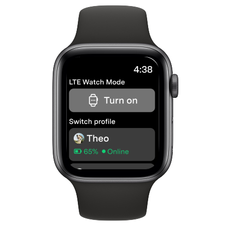 LTE Watch mode banner